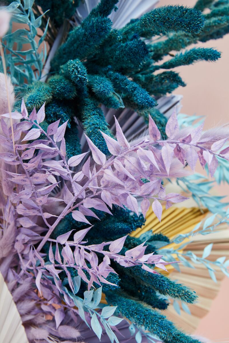 Design Shop Purple Dried Ruscus, 3.5" X 30".