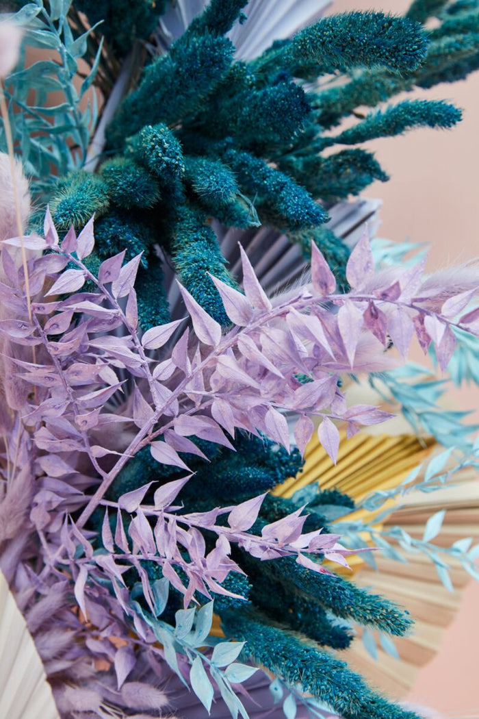 Design Shop Purple Dried Ruscus, 3.5" X 30".