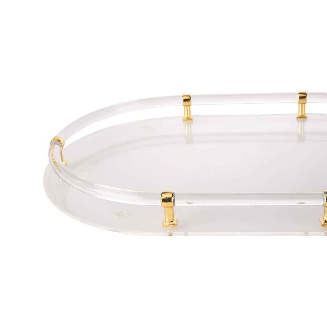 Chelsea House Acrylic Oval Tray - Gold