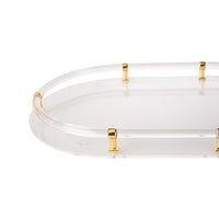 Chelsea House Acrylic Oval Tray - Gold