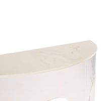 Chelsea House Marble and Acrylic Demilune