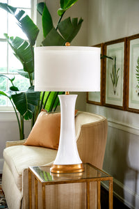 Chelsea House Hopper Lamp - White