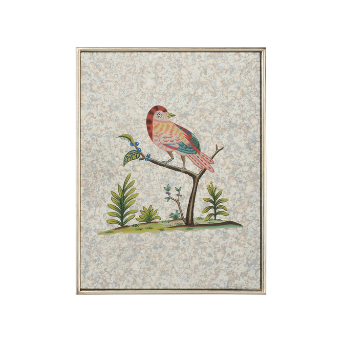 Chelsea House Square Antiqued Mirrored Bird-D