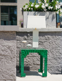 Chelsea House Malachite Cut Corner Table