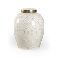 Chelsea House Sarah Ginger Jar - White