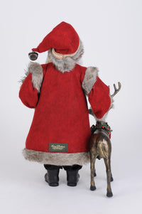 Karen Didion Reindeer Joy Santa