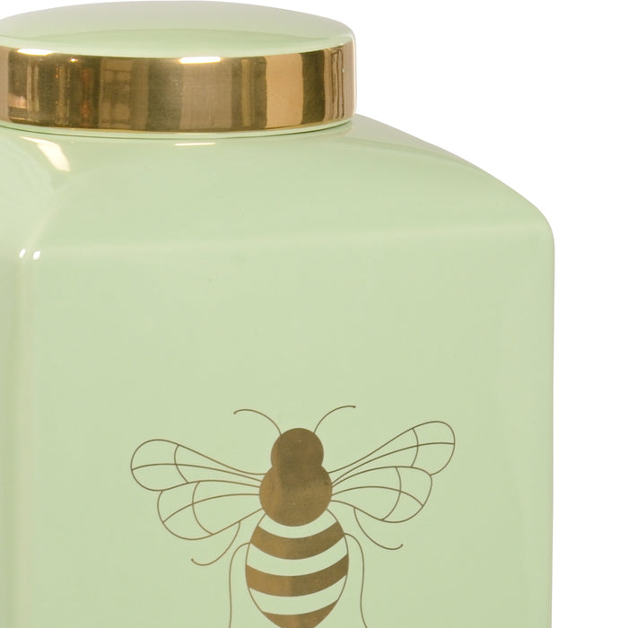 Chelsea House Bee Gracious Ginger Jar - Pistachio
