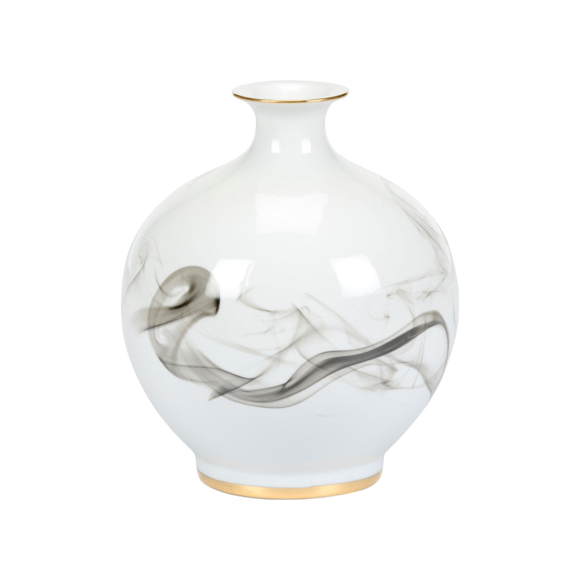 Wildwood White Cinder And Smoke Vase (Sm)