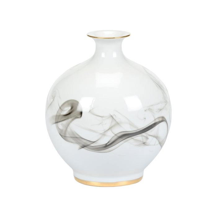 Wildwood White Cinder And Smoke Vase (Sm)