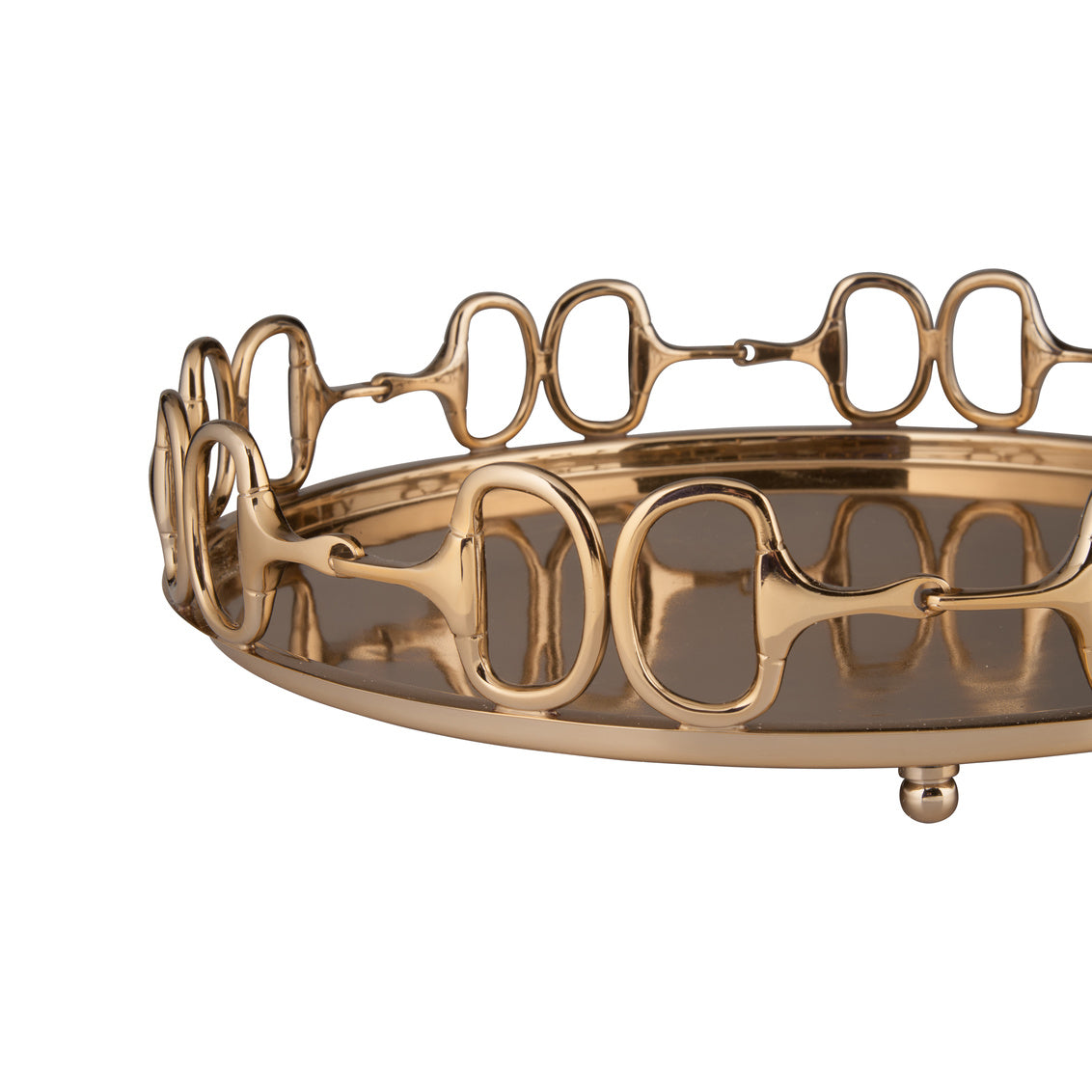 Wildwood Stirrups Tray - Brass (Lg)