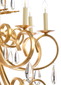 Wildwood Grand Stairs Chandelier-Gold