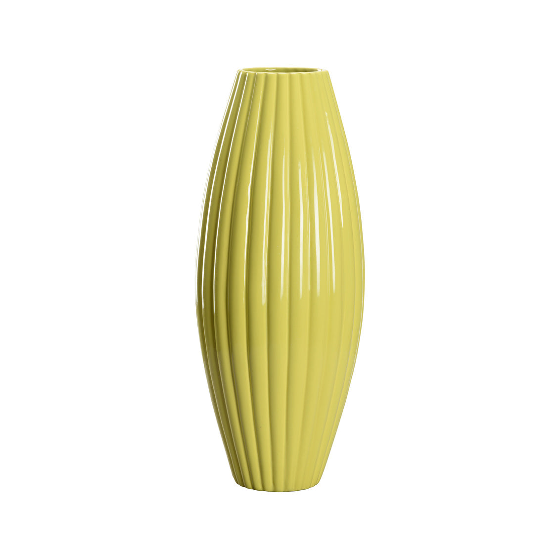 Chelsea House Aubrey Vase - Chartreuse (Tall)