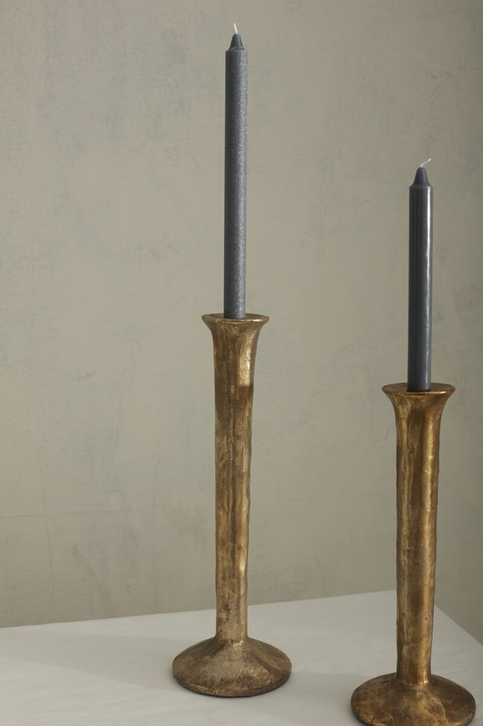 Design Shop Gold Krysos Candlestick, 5" X 15", Set of 2.