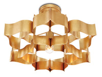 Currey and Company - 9944 - One Light Chandelier - Grand Lotus - Antique Gold Leaf