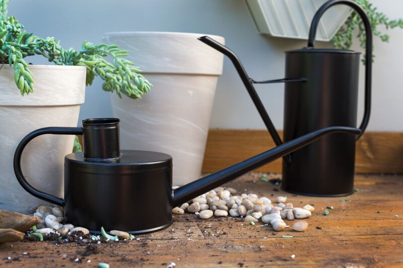 Design Shop Black Fletch Watering Can, 17.5" X 5.75".