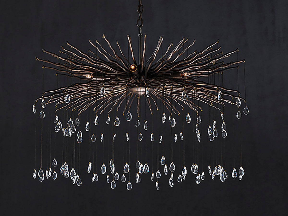 Currey and Company - 9451 - Six Light Chandelier - Fen Collection - Cupertino