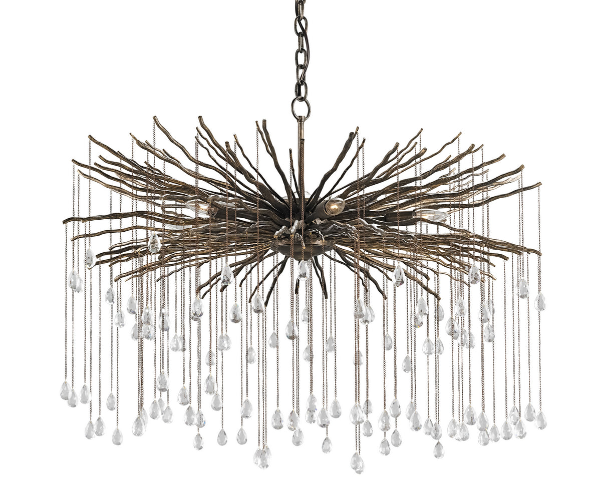 Currey and Company - 9451 - Six Light Chandelier - Fen Collection - Cupertino