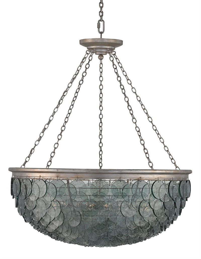 Currey and Company - 9511 - 20 Light Chandelier - Quorum Collection - Silver Leaf