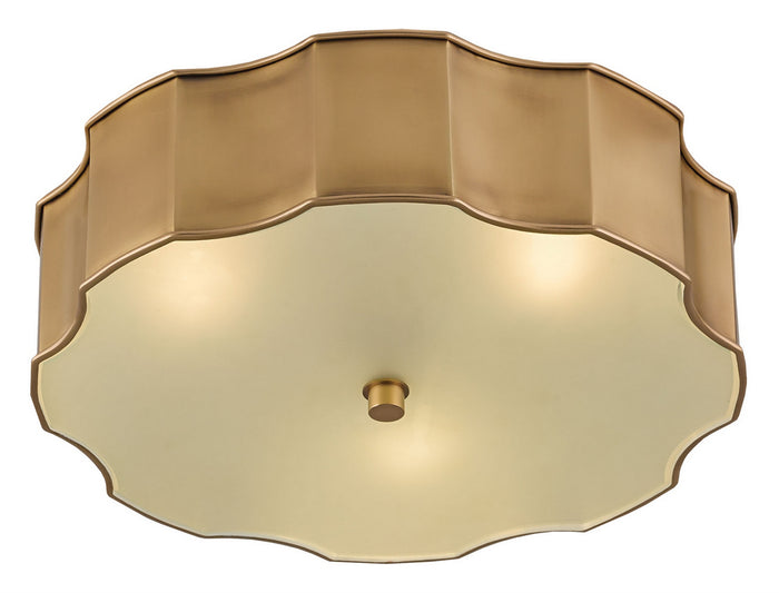 Currey and Company - 9999-0001 - LED Flush Mount - Wexford - Antique Brass