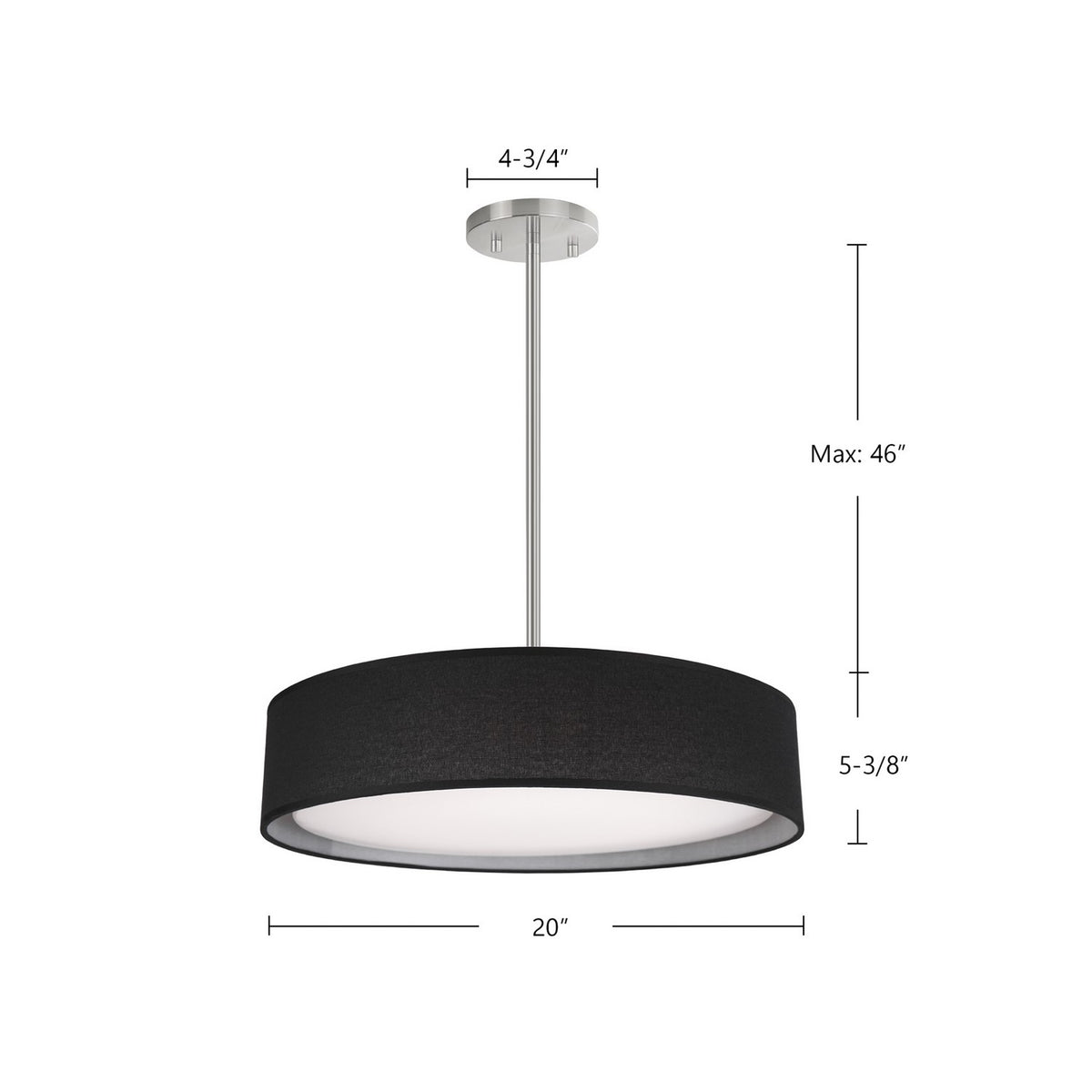 Kuzco Lighting - PD7920-BK - LED Pendant - Dalton - Black