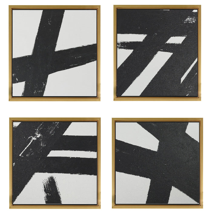 Ave. 4 Framed Canvas Art