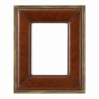 Design Shop Tan Metal Trim Photo Frames, Set of 2