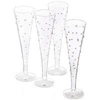 Abigails La Boheme Flute w/ Small Dots, Set of 4
