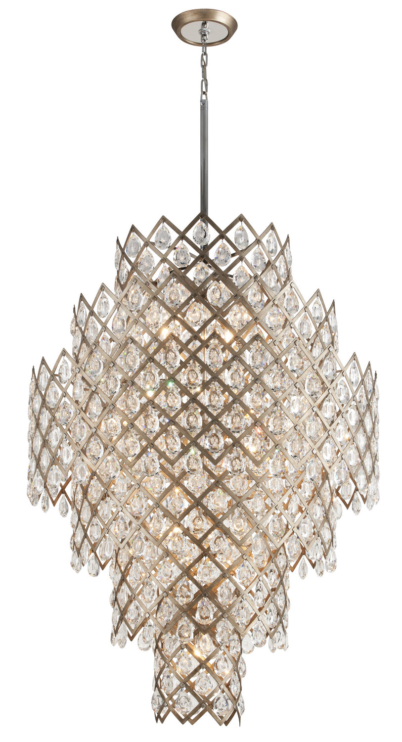 Corbett Lighting 17 Light Chandelier from the Tiara collection in Vienna Bronze finish