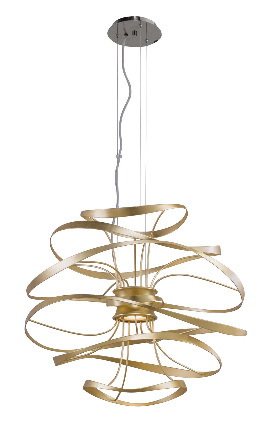 Corbett Lighting - 216-42-GL/SS - LED Chandelier - Calligraphy - Gold Leaf
