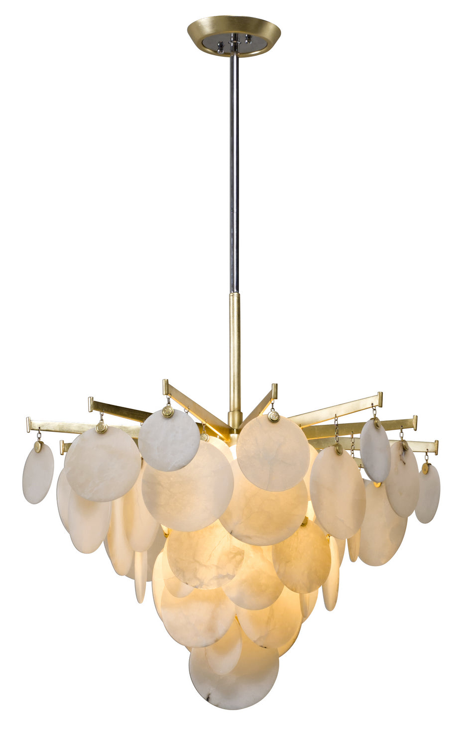 Corbett Lighting - 228-42-GL/SS - One Light Chandelier - Serenity - Gold Leaf