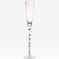 Abigails Adriana Champagne Glass, Pink, Set of 4