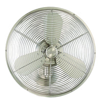 Craftmade 14" Wall Fan from the Bellows IV collection in Brushed Polished Nickel finish