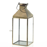 Design Shop Gold Founder Lantern, 5.5" X 14".