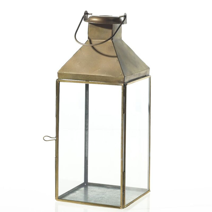 Design Shop Gold Founder Lantern, 5.5" X 14".