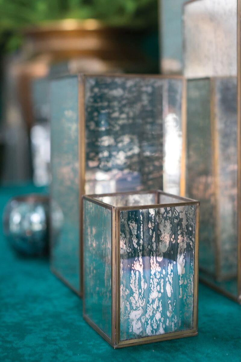 Design Shop Gold Prudence Lantern, 4" X 6".