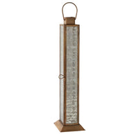 Design Shop Gold Henley Lantern Mercury Glass, 3.5" X 15.75".