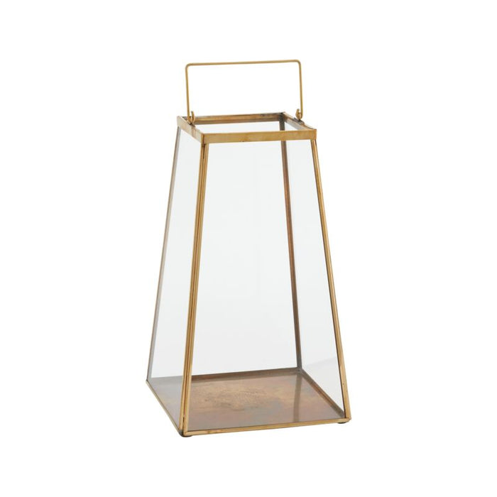 Design Shop Gold Paramount Lantern, 6.75" X 11.25".