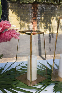 Design Shop Gold Paramount Lantern, 7.5" X 14.75".