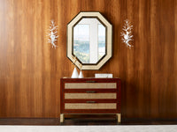 Wildwood Dunbar Brass And Cane Mirror