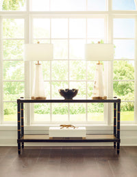 Chelsea House Conner Cane Console - Black
