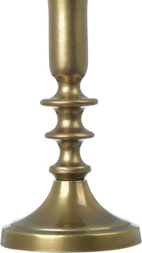 Design Shop Decorative Metal Taper Holders, Gold, Set of 2