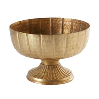 Design Shop Gold Lita Vase and Compote, 7.75" X 5.75".