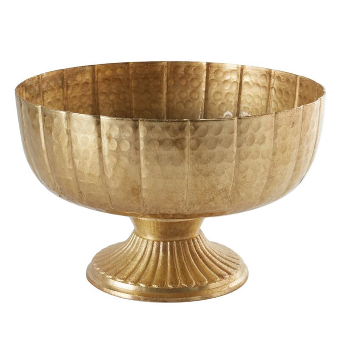 Design Shop Gold Lita Vase and Compote, 10" X 6.5".