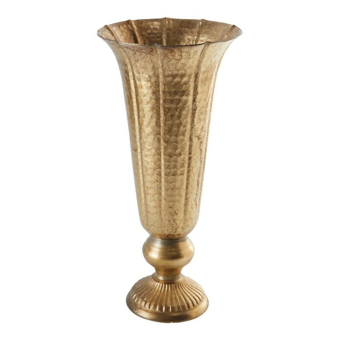 Design Shop Gold Lita Vase and Compote Vase, 6.5" X 14".