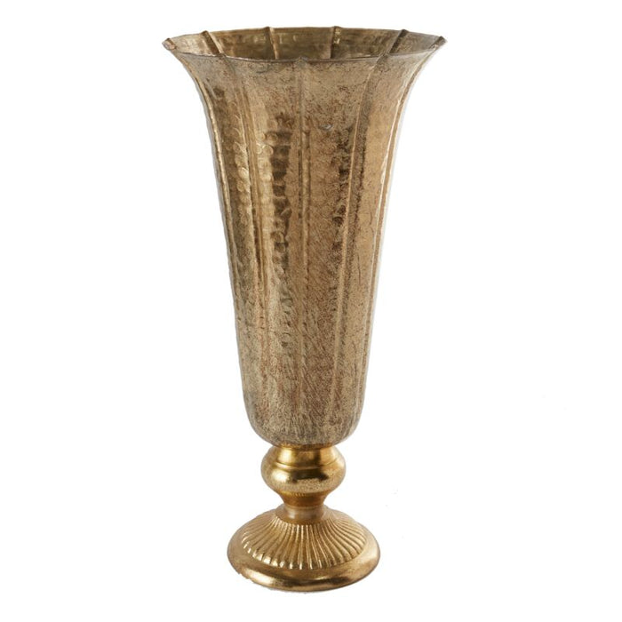 Design Shop Gold Lita Vase and Compote Vase, 8" X 16.75".
