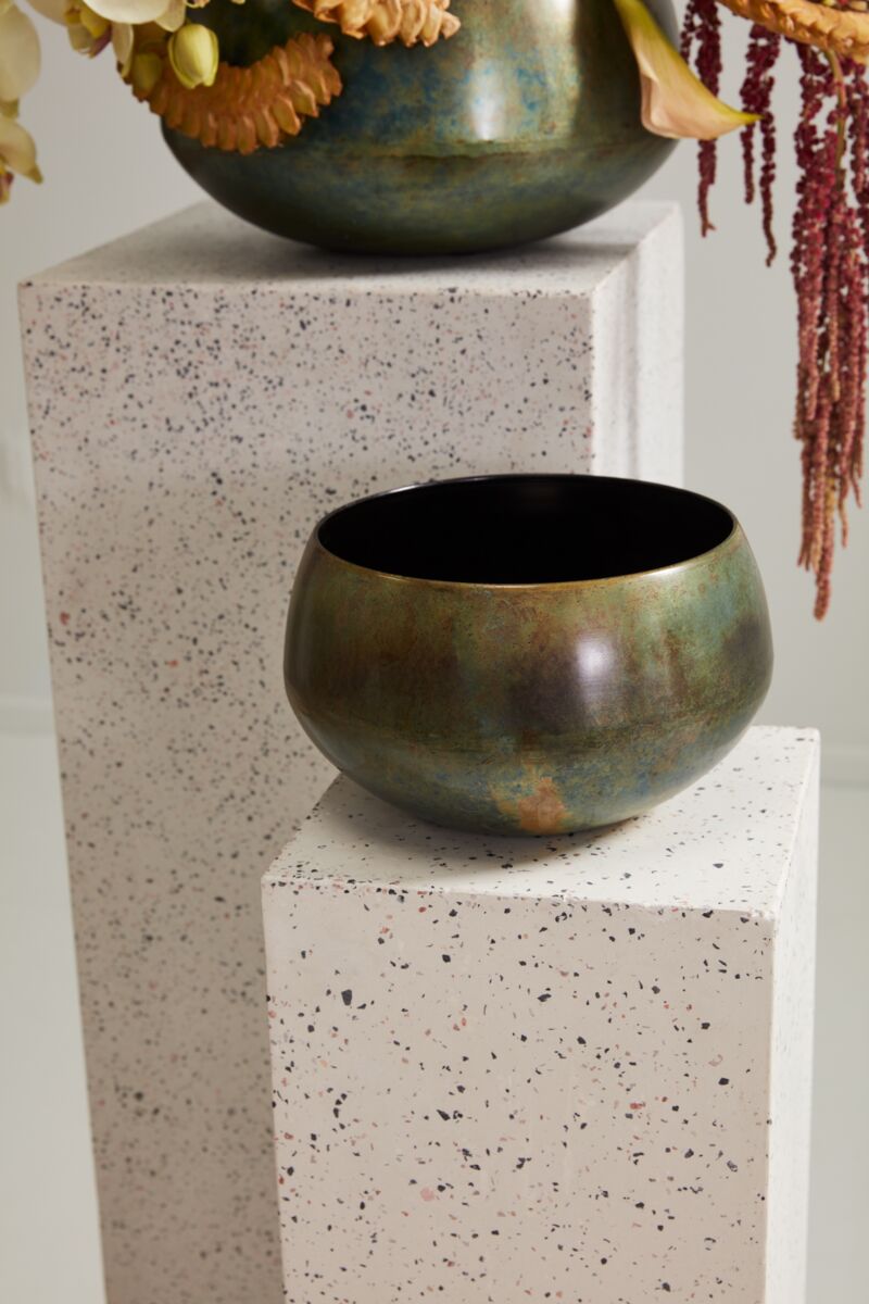Design Shop Green Sosa Bowl, 9.5" X 6".