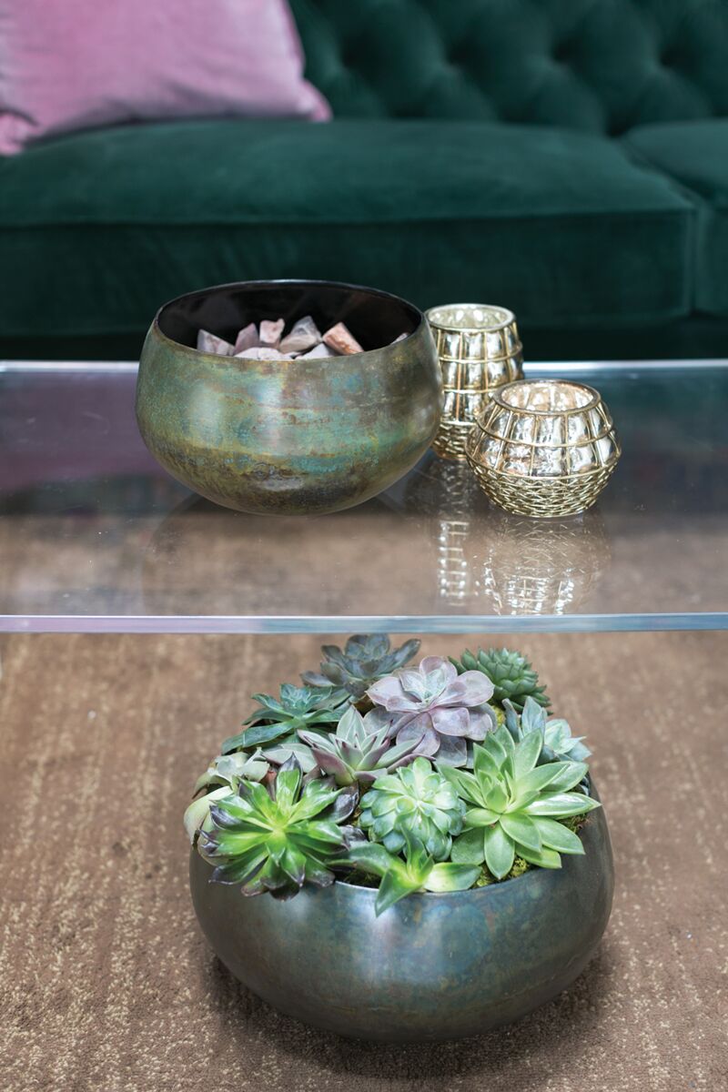 Design Shop Green Sosa Bowl, 13" X 7"