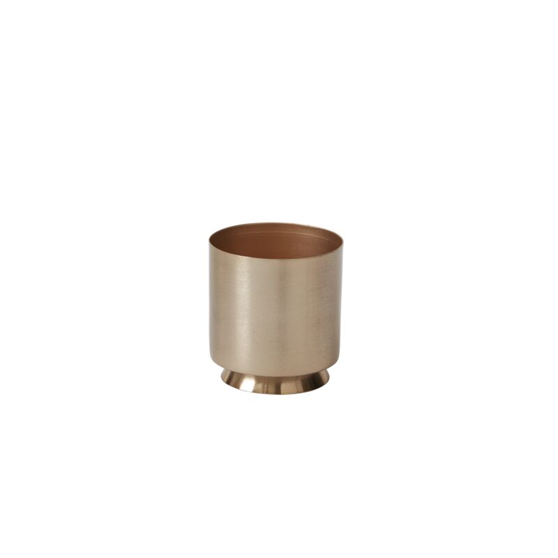 Design Shop Gold Soleil Collection Pot, 3.25" X 3.5".