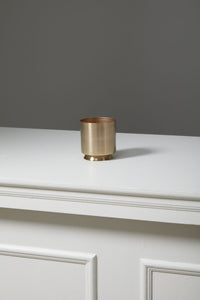 Design Shop Gold Soleil Collection Pot, 3.25" X 3.5".