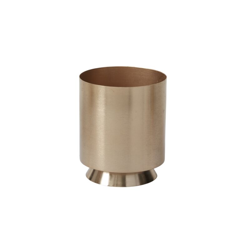 Design Shop Gold Soleil Collection Pot, 4.75" X 5.75".
